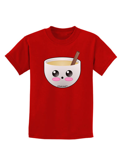 Cute Egg Nog Design - Childrens Dark T-Shirt by TooLoud-Childrens T-Shirt-TooLoud-Red-X-Small-Davson Sales