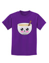 Cute Egg Nog Design - Childrens Dark T-Shirt by TooLoud-Childrens T-Shirt-TooLoud-Purple-X-Small-Davson Sales