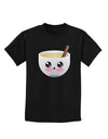 Cute Egg Nog Design - Childrens Dark T-Shirt by TooLoud-Childrens T-Shirt-TooLoud-Black-X-Small-Davson Sales