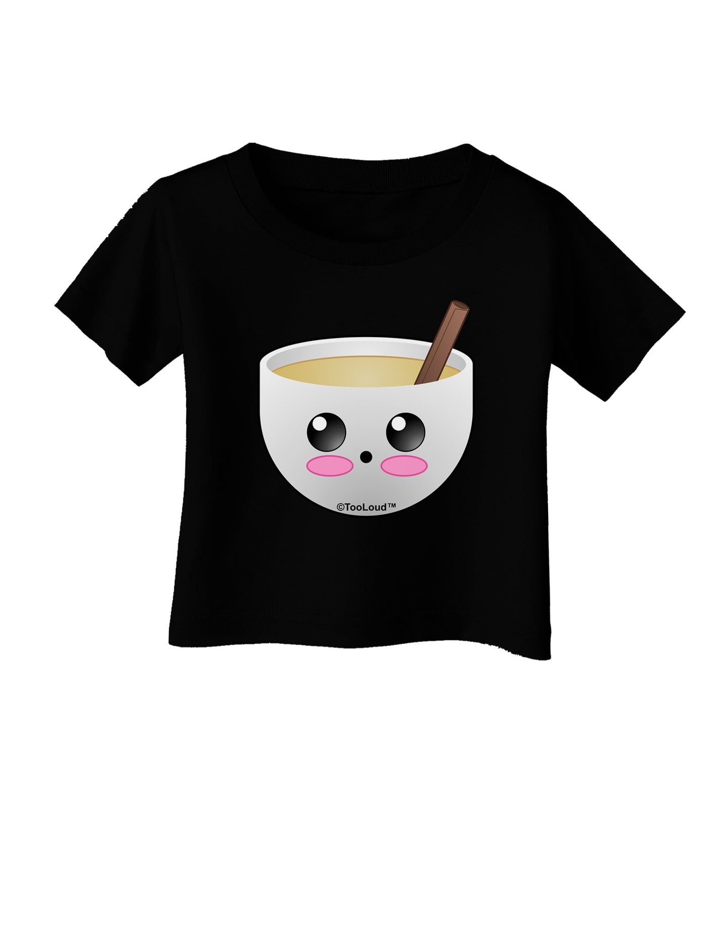 Cute Egg Nog Design - Infant T-Shirt Dark by TooLoud-Infant T-Shirt-TooLoud-Black-06-Months-Davson Sales