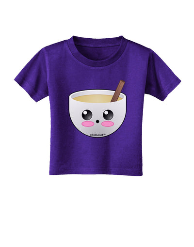 Cute Egg Nog Design - Toddler T-Shirt Dark by TooLoud-Toddler T-Shirt-TooLoud-Purple-2T-Davson Sales