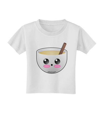 Cute Egg Nog Design - Toddler T-Shirt by TooLoud-Toddler T-Shirt-TooLoud-White-2T-Davson Sales