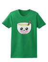 Cute Egg Nog Design - Womens Dark T-Shirt by TooLoud-Womens T-Shirt-TooLoud-Kelly-Green-X-Small-Davson Sales