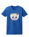 Cute Egg Nog Design - Womens Dark T-Shirt by TooLoud-Womens T-Shirt-TooLoud-Royal-Blue-X-Small-Davson Sales