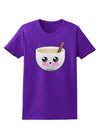 Cute Egg Nog Design - Womens Dark T-Shirt by TooLoud-Womens T-Shirt-TooLoud-Purple-X-Small-Davson Sales