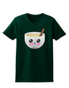 Cute Egg Nog Design - Womens Dark T-Shirt by TooLoud-Womens T-Shirt-TooLoud-Forest-Green-Small-Davson Sales