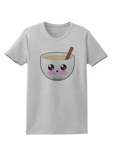 Cute Egg Nog Design - Womens T-Shirt by TooLoud-Womens T-Shirt-TooLoud-AshGray-X-Small-Davson Sales