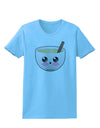 Cute Egg Nog Design - Womens T-Shirt by TooLoud-Womens T-Shirt-TooLoud-Aquatic-Blue-X-Small-Davson Sales