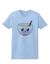 Cute Egg Nog Design - Womens T-Shirt by TooLoud-Womens T-Shirt-TooLoud-Light-Blue-X-Small-Davson Sales