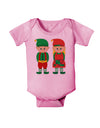 Cute Elf Couple Christmas Baby Romper Bodysuit-Baby Romper-TooLoud-Light-Pink-06-Months-Davson Sales