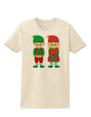 Cute Elf Couple Christmas Womens T-Shirt-Womens T-Shirt-TooLoud-Natural-X-Small-Davson Sales