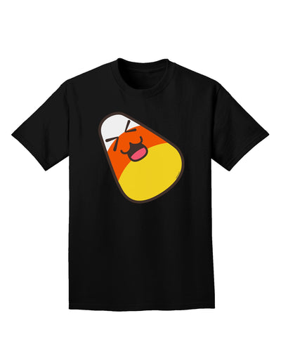 Cute Father Candy Corn Family Halloween Adult Dark T-Shirt-Mens T-Shirt-TooLoud-Black-Small-Davson Sales