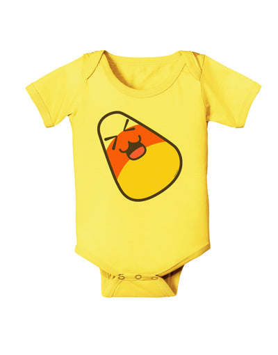 Cute Father Candy Corn Family Halloween Baby Romper Bodysuit-Baby Romper-TooLoud-Yellow-06-Months-Davson Sales