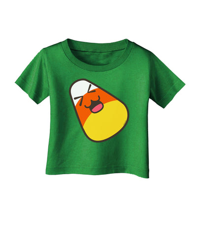 Cute Father Candy Corn Family Halloween Infant T-Shirt Dark-Infant T-Shirt-TooLoud-Clover-Green-06-Months-Davson Sales