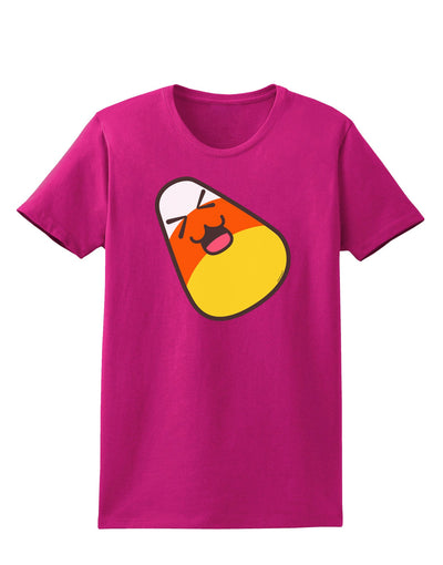 Cute Father Candy Corn Family Halloween Womens Dark T-Shirt-TooLoud-Hot-Pink-Small-Davson Sales
