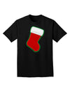 Cute Faux Applique Christmas Stocking Adult Dark T-Shirt-Mens T-Shirt-TooLoud-Black-Small-Davson Sales