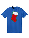 Cute Faux Applique Christmas Stocking Adult Dark T-Shirt-Mens T-Shirt-TooLoud-Royal-Blue-Small-Davson Sales