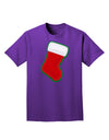 Cute Faux Applique Christmas Stocking Adult Dark T-Shirt-Mens T-Shirt-TooLoud-Purple-Small-Davson Sales