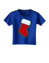 Cute Faux Applique Christmas Stocking Toddler T-Shirt Dark-Toddler T-Shirt-TooLoud-Royal-Blue-2T-Davson Sales