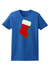 Cute Faux Applique Christmas Stocking Womens Dark T-Shirt-TooLoud-Royal-Blue-X-Small-Davson Sales