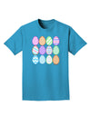 Cute Faux Applique Easter Eggs Adult Dark T-Shirt-Mens T-Shirt-TooLoud-Turquoise-Small-Davson Sales