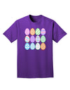 Cute Faux Applique Easter Eggs Adult Dark T-Shirt-Mens T-Shirt-TooLoud-Purple-Small-Davson Sales