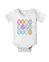 Cute Faux Applique Easter Eggs Baby Romper Bodysuit-Baby Romper-TooLoud-White-06-Months-Davson Sales