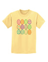 Cute Faux Applique Easter Eggs Childrens T-Shirt-Childrens T-Shirt-TooLoud-Daffodil-Yellow-X-Small-Davson Sales