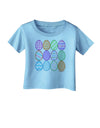 Cute Faux Applique Easter Eggs Infant T-Shirt-Infant T-Shirt-TooLoud-Aquatic-Blue-06-Months-Davson Sales