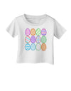 Cute Faux Applique Easter Eggs Infant T-Shirt-Infant T-Shirt-TooLoud-White-06-Months-Davson Sales