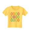 Cute Faux Applique Easter Eggs Toddler T-Shirt-Toddler T-Shirt-TooLoud-Yellow-2T-Davson Sales