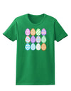 Cute Faux Applique Easter Eggs Womens Dark T-Shirt-TooLoud-Kelly-Green-X-Small-Davson Sales