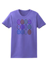Cute Faux Applique Easter Eggs Womens T-Shirt-Womens T-Shirt-TooLoud-Violet-X-Small-Davson Sales