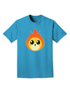 Cute Fireball Design Adult Dark T-Shirt-Mens T-Shirt-TooLoud-Turquoise-Small-Davson Sales