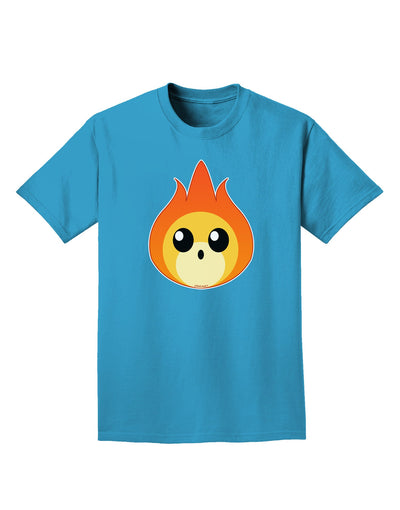 Cute Fireball Design Adult Dark T-Shirt-Mens T-Shirt-TooLoud-Turquoise-Small-Davson Sales