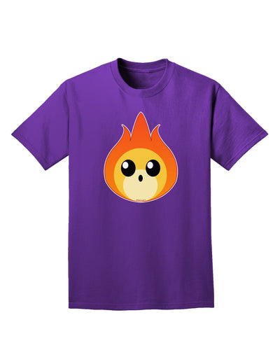 Cute Fireball Design Adult Dark T-Shirt-Mens T-Shirt-TooLoud-Purple-Small-Davson Sales