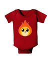 Cute Fireball Design Baby Romper Bodysuit Dark-Baby Romper-TooLoud-Red-06-Months-Davson Sales