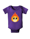 Cute Fireball Design Baby Romper Bodysuit Dark-Baby Romper-TooLoud-Purple-06-Months-Davson Sales