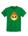 Cute Fireball Design Childrens Dark T-Shirt-Childrens T-Shirt-TooLoud-Kelly-Green-X-Small-Davson Sales