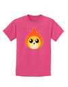 Cute Fireball Design Childrens Dark T-Shirt-Childrens T-Shirt-TooLoud-Sangria-X-Small-Davson Sales