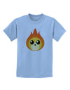 Cute Fireball Design Childrens T-Shirt-Childrens T-Shirt-TooLoud-Light-Blue-X-Small-Davson Sales