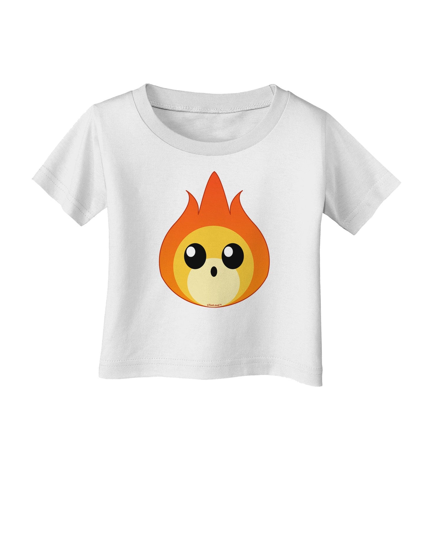 Cute Fireball Design Infant T-Shirt-Infant T-Shirt-TooLoud-White-06-Months-Davson Sales