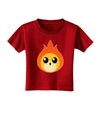 Cute Fireball Design Toddler T-Shirt Dark-Toddler T-Shirt-TooLoud-Clover-Green-2T-Davson Sales