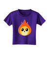 Cute Fireball Design Toddler T-Shirt Dark-Toddler T-Shirt-TooLoud-Purple-2T-Davson Sales