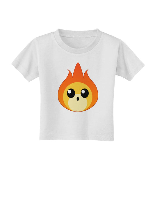Cute Fireball Design Toddler T-Shirt-Toddler T-Shirt-TooLoud-White-2T-Davson Sales