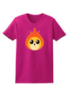 Cute Fireball Design Womens Dark T-Shirt-Womens T-Shirt-TooLoud-Hot-Pink-Small-Davson Sales