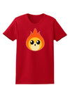 Cute Fireball Design Womens Dark T-Shirt-Womens T-Shirt-TooLoud-Red-X-Small-Davson Sales