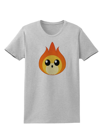 Cute Fireball Design Womens T-Shirt-Womens T-Shirt-TooLoud-AshGray-X-Small-Davson Sales