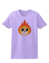 Cute Fireball Design Womens T-Shirt-Womens T-Shirt-TooLoud-Lavender-X-Small-Davson Sales