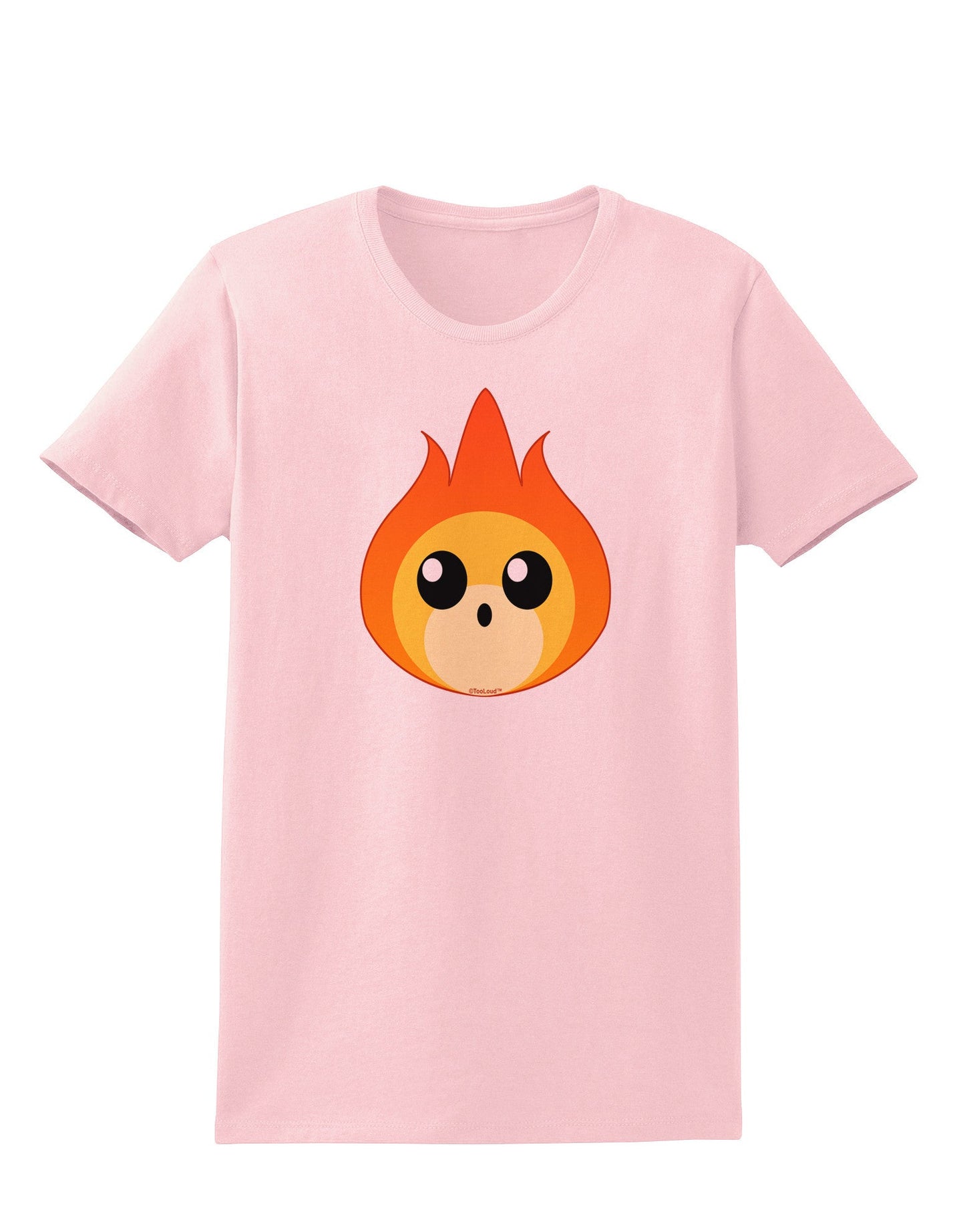Cute Fireball Design Womens T-Shirt-Womens T-Shirt-TooLoud-PalePink-X-Small-Davson Sales